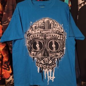 Vintage y2k Anchor Blue T Shirt